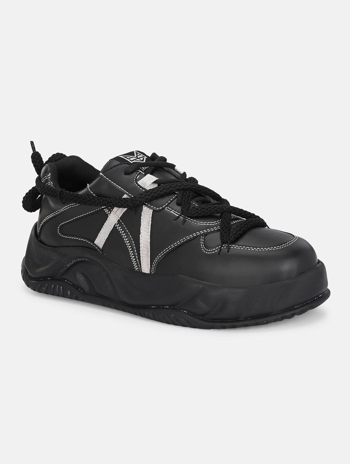 men black lace up casual shoes - 21710950 -  Zoom Image - 0