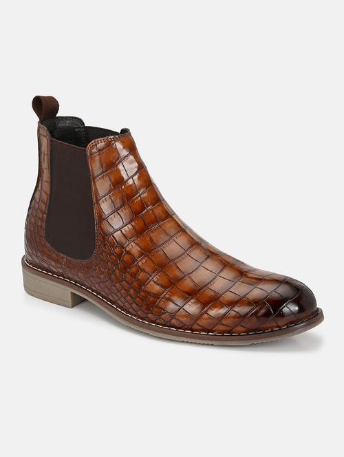 men tan low ankle boots - 21710966 - Standard Image - 0
