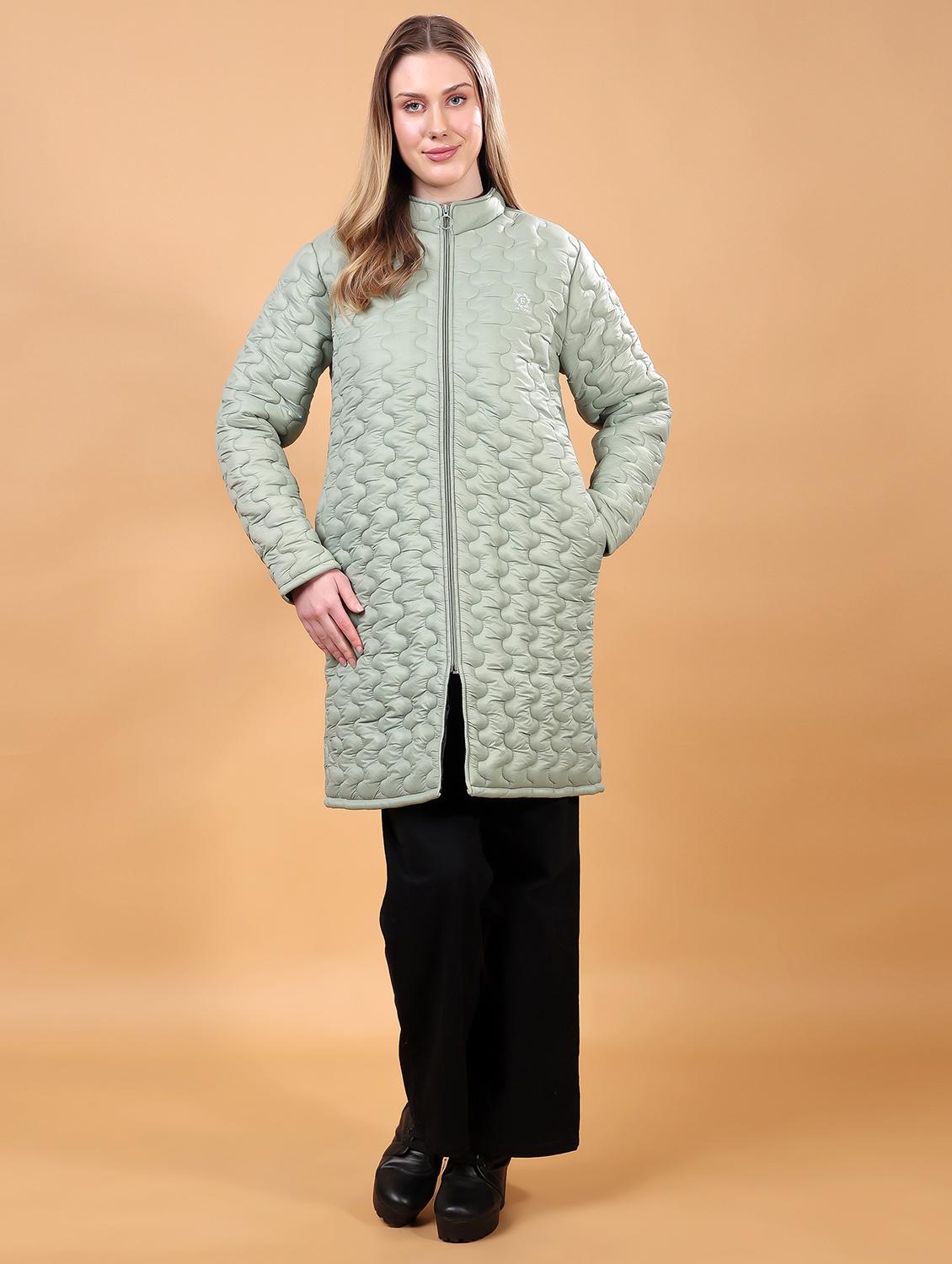 women long sleeves solid quilted jacket - 21710981 - Zoom Image - 0