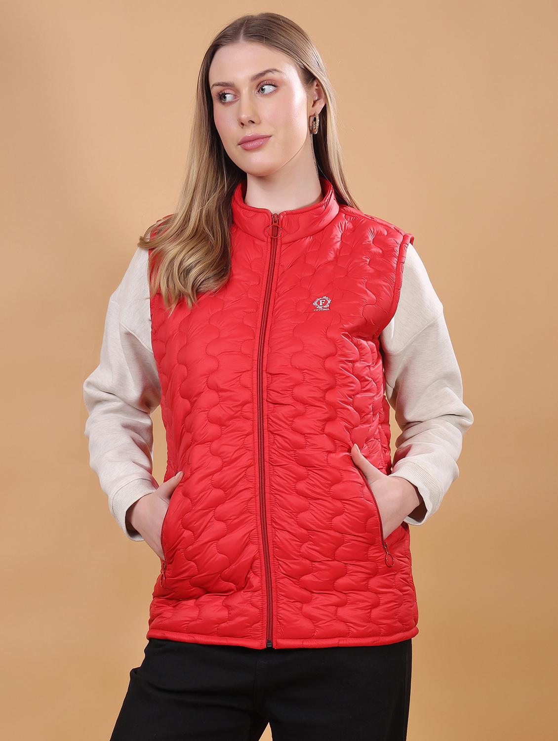 women sleeveless solid quilted jacket - 21710985 - Zoom Image - 0