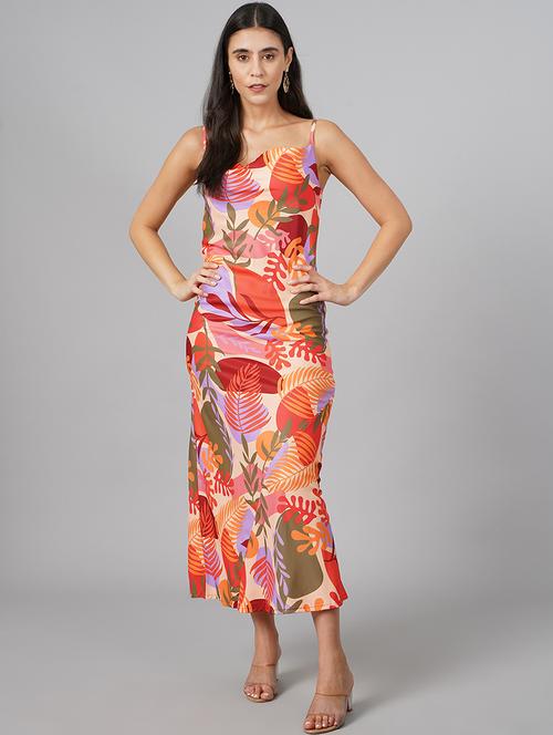 women printed cowl neck sheath dress - 21711070 -  Standard Image - 0