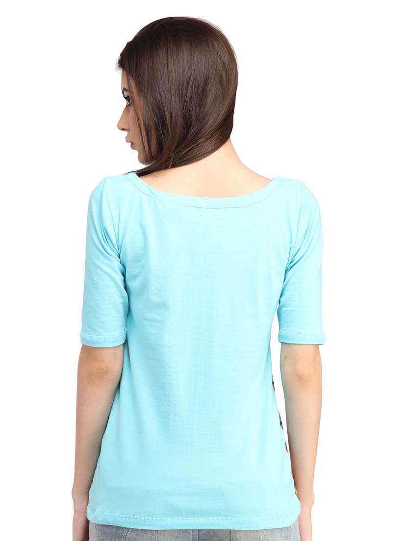 women printed round neck regular top - 21711188 - Standard Image - 2