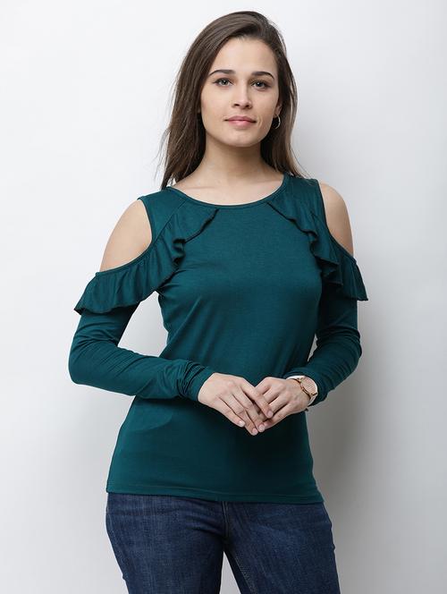 women solid long sleeves regular top - 21711261 -  Standard Image - 0