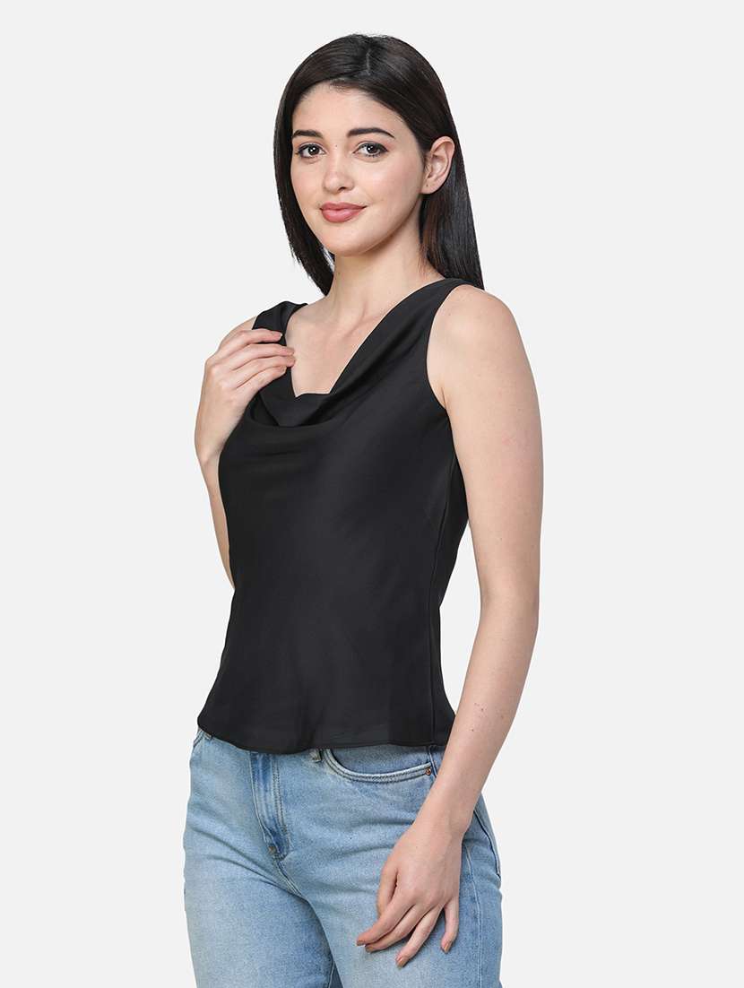 women solid sleeveless regular top - 21711442 - Standard Image - 2