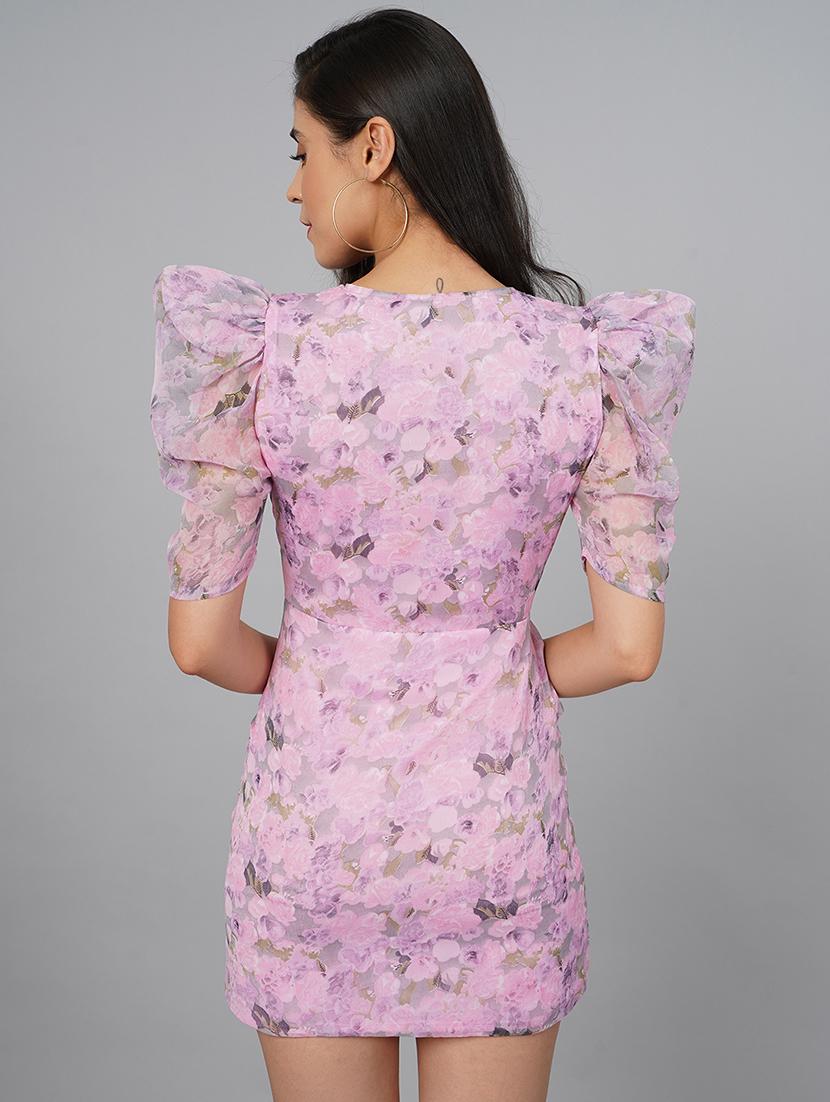 women printed bodycon dress - 21711588 - Standard Image - 2
