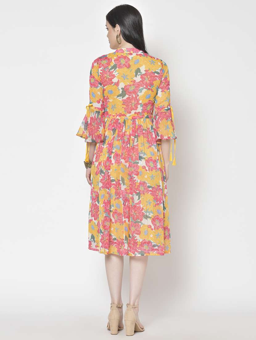 women floral fit & flare dress - 21711609 -  Standard Image - 2