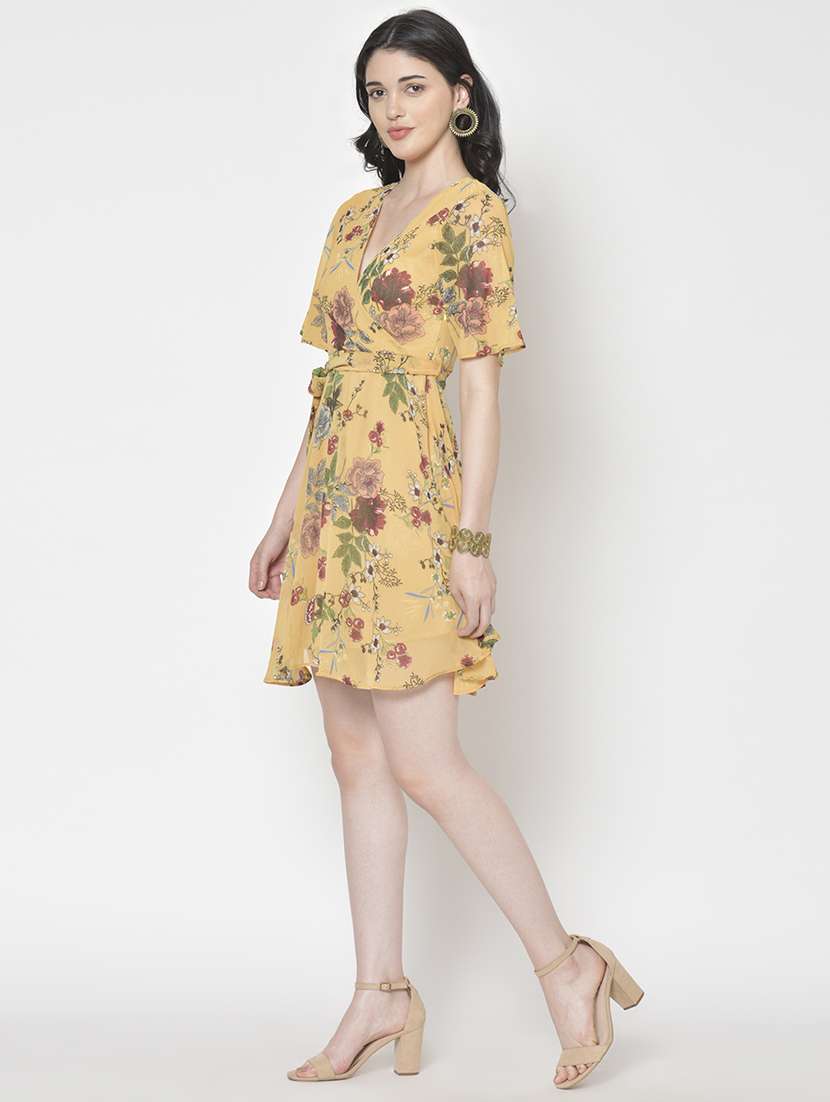 women floral print a-line dress - 21711611 -  Standard Image - 2
