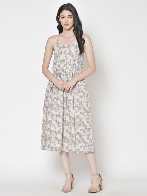 women printed a-line dress - 21711614 - Standard Image - 0