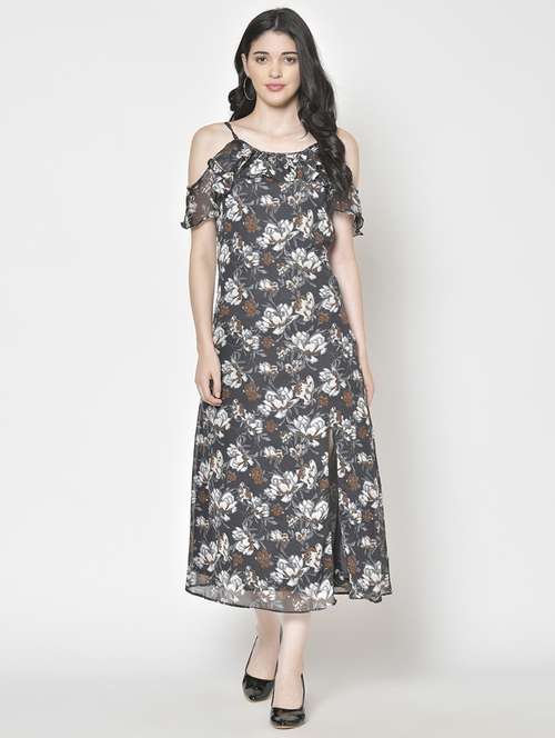 women printed a-line dress - 21711616 -  Standard Image - 0
