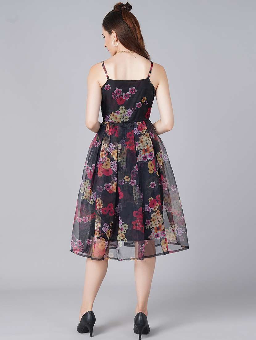 women floral printed a-line dress - 21711638 -  Standard Image - 2