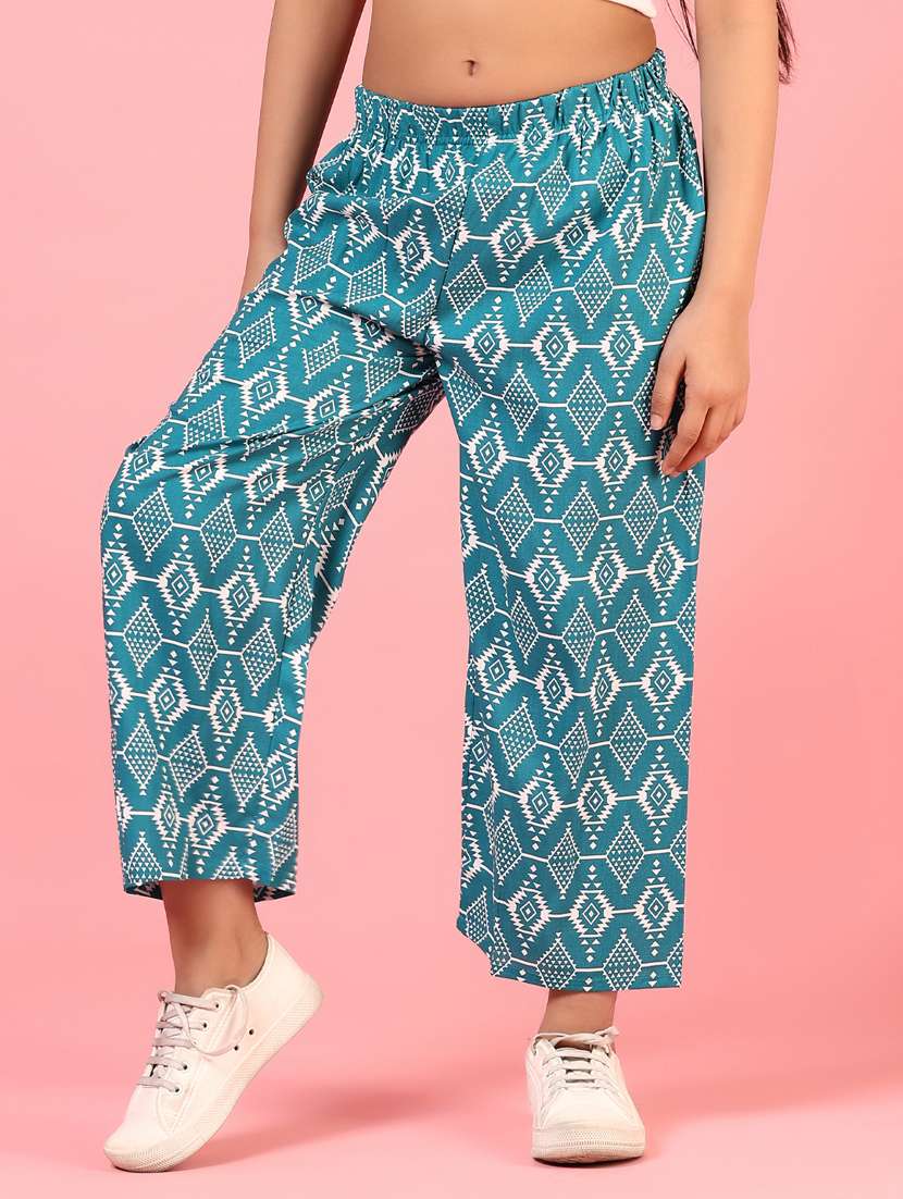 girls printed mid irse casual trouser - 21711659 -  Standard Image - 2