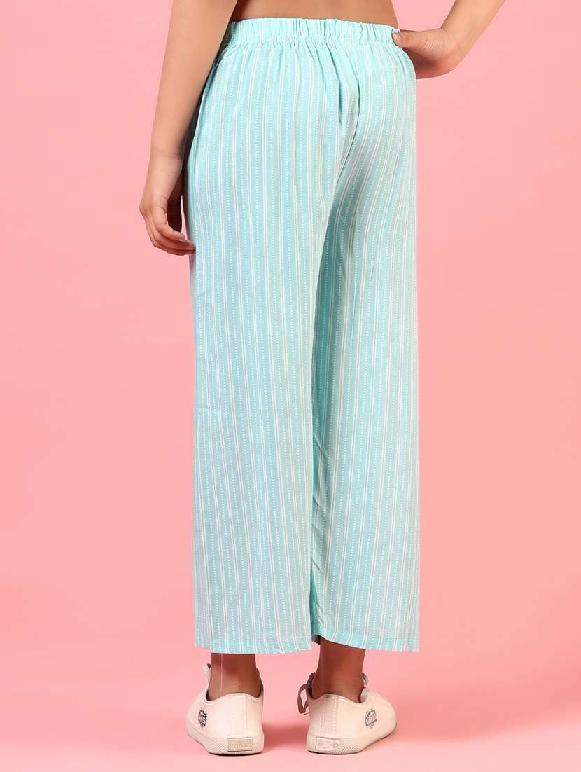 girls striped mid irse casual trouser - 21711660 -  Standard Image - 2