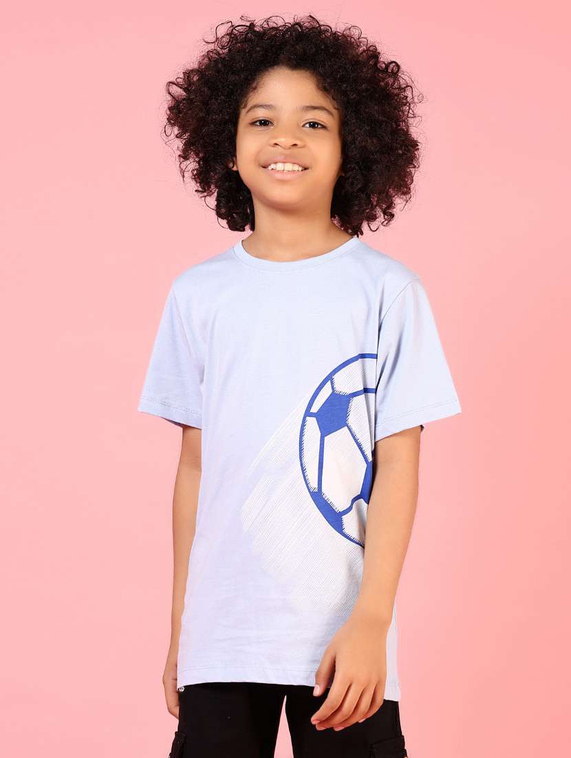 boys placement print round neck t-shirt - 21711665 -  Standard Image - 2