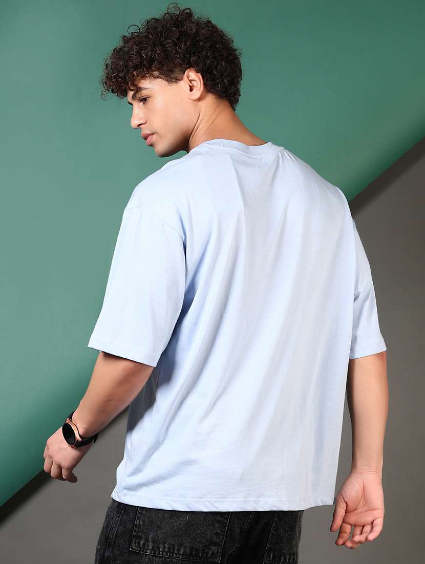 men front printed short sleeves oversized t-shirt - 21711720 -  Standard Image - 2