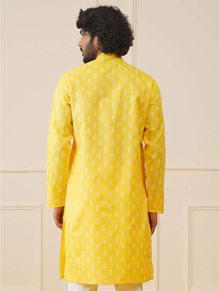 men printed kurta pyjama set - 21711767 -  Standard Image - 2