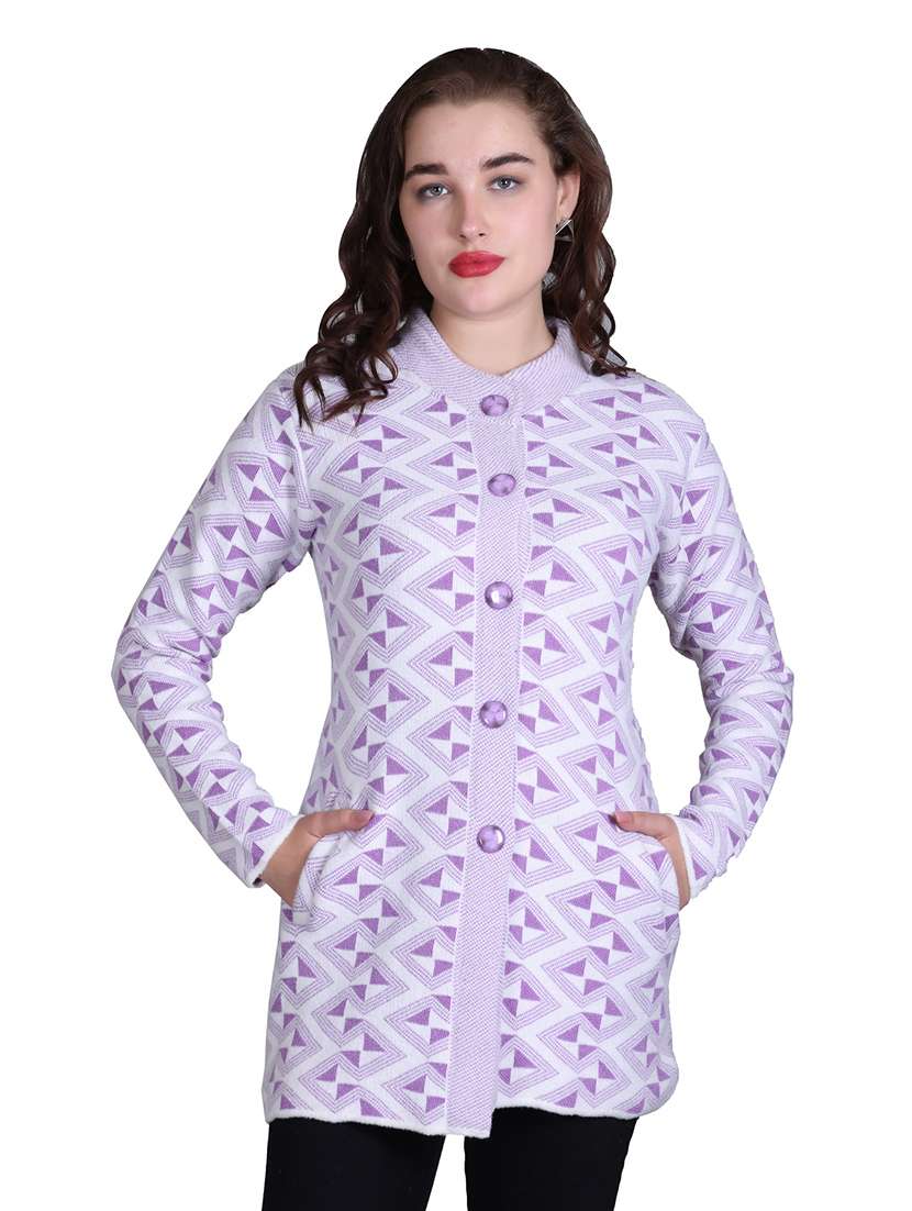 women self design long line coatigan - 21711811 - Zoom Image - 0