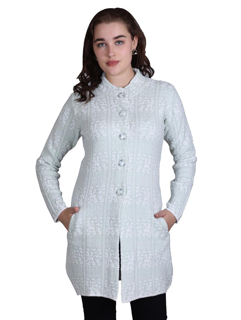 women self design long line coatigan - 21711813 - Zoom Image - 0