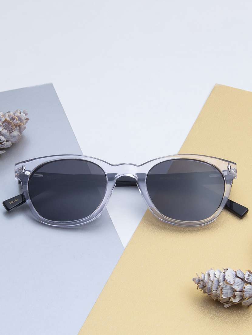 ted-smith unisex black premium italian acetate sunglasses with  polarized lenses for men & women