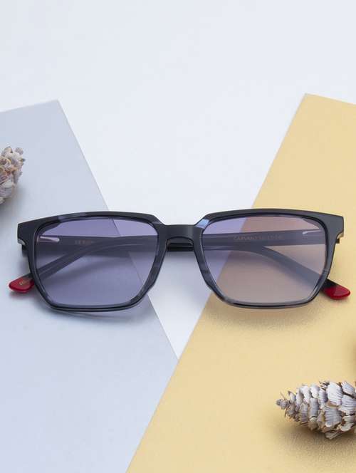 ted-smith unisex grey graded premium italian acetate sunglasses with  polarized lenses for men & women - 21711824 -  Standard Image - 0