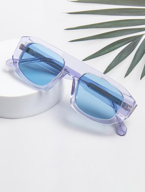 ted-smith unisex candy blue premium italian acetate sunglasses with polarized lenses for men & women - 21711828 - Standard Image - 0