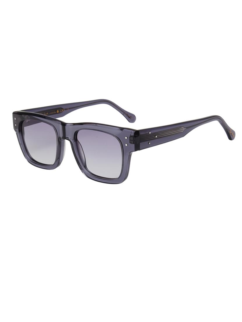 ted-smith unisex grey graded premium italian acetate sunglasses with polarized lenses for men & women - 21711835 - Standard Image - 2