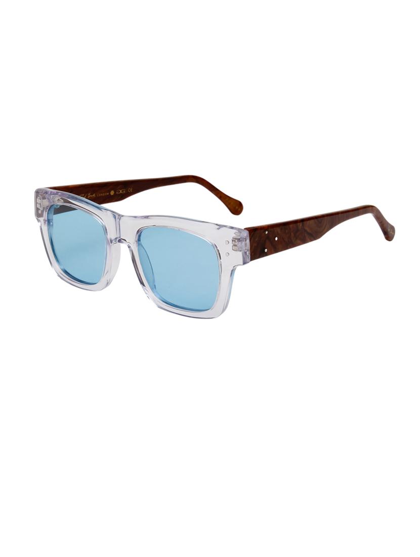 ted-smith unisex blue premium italian acetate sunglasses with polarized lenses for men & women - 21711837 - Standard Image - 2