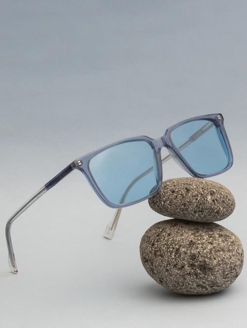 ted-smith unisex blue premium italian acetate sunglasses with  polarized lenses for men & women - 21711851 -  Standard Image - 0