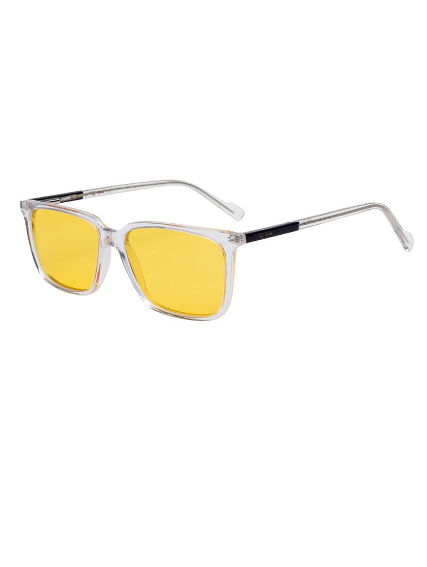 ted-smith unisex yellow premium italian acetate sunglasses with polarized lenses for men & women - 21711855 - Standard Image - 2