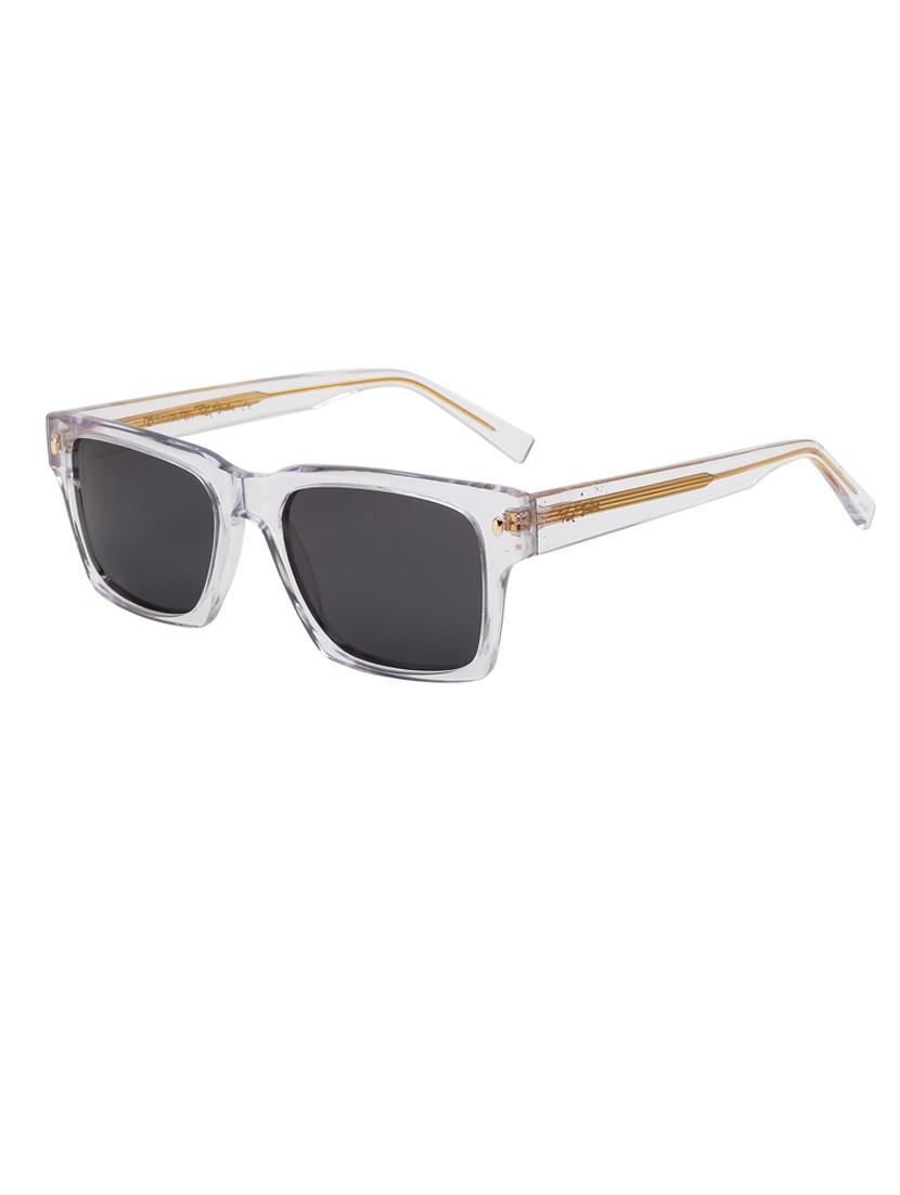 ted-smith unisex black premium italian acetate sunglasses with polarized lenses for men & women - 21711861 - Standard Image - 2