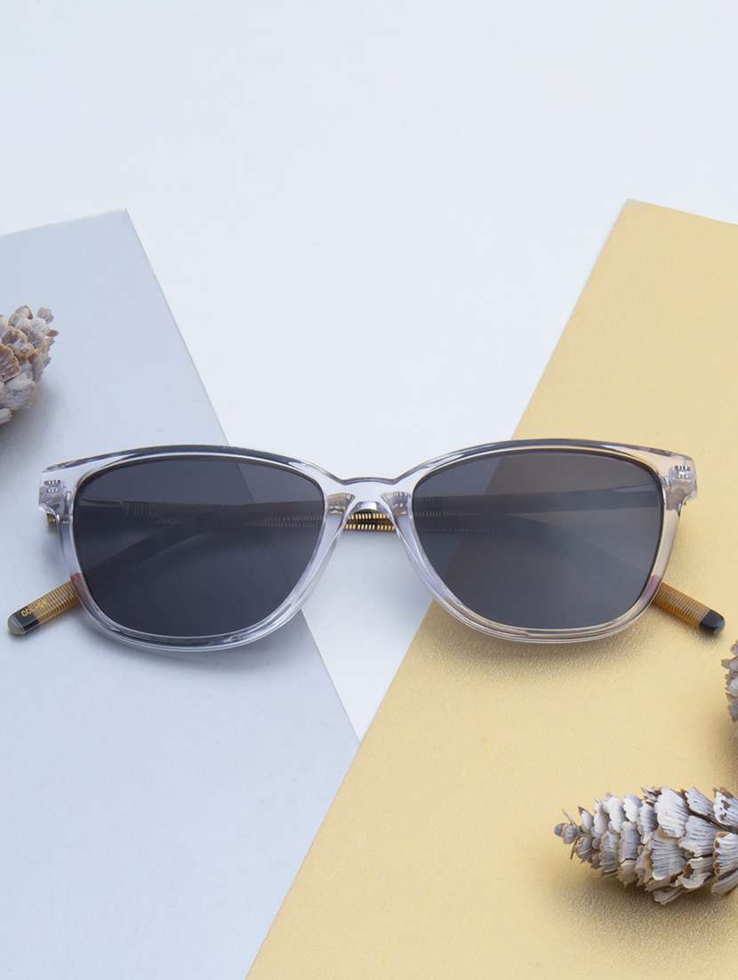 ted-smith unisex black premium italian acetate sunglasses with  polarized lenses for men & women