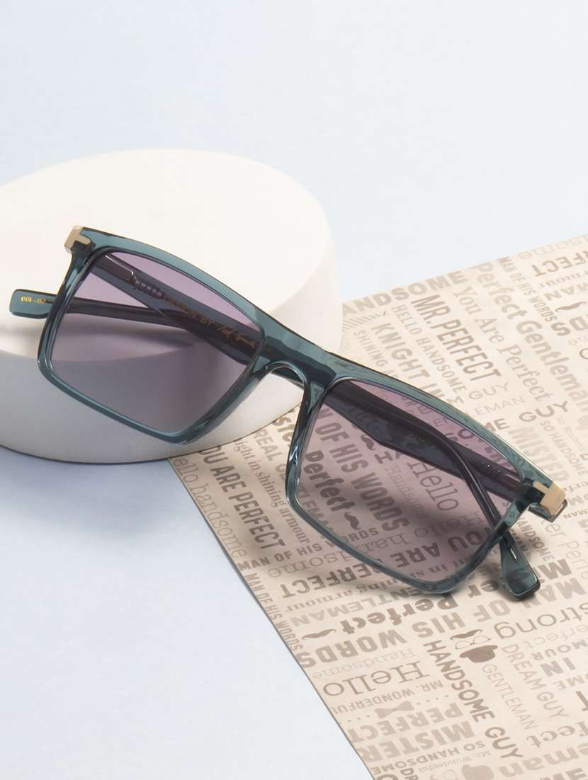 ted-smith unisex grey graded premium italian acetate sunglasses with  polarized lenses for men & women