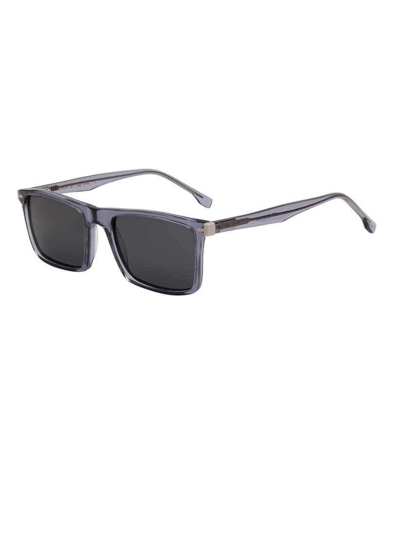 ted-smith unisex black premium italian acetate sunglasses with polarized lenses for men & women - 21711875 - Standard Image - 2