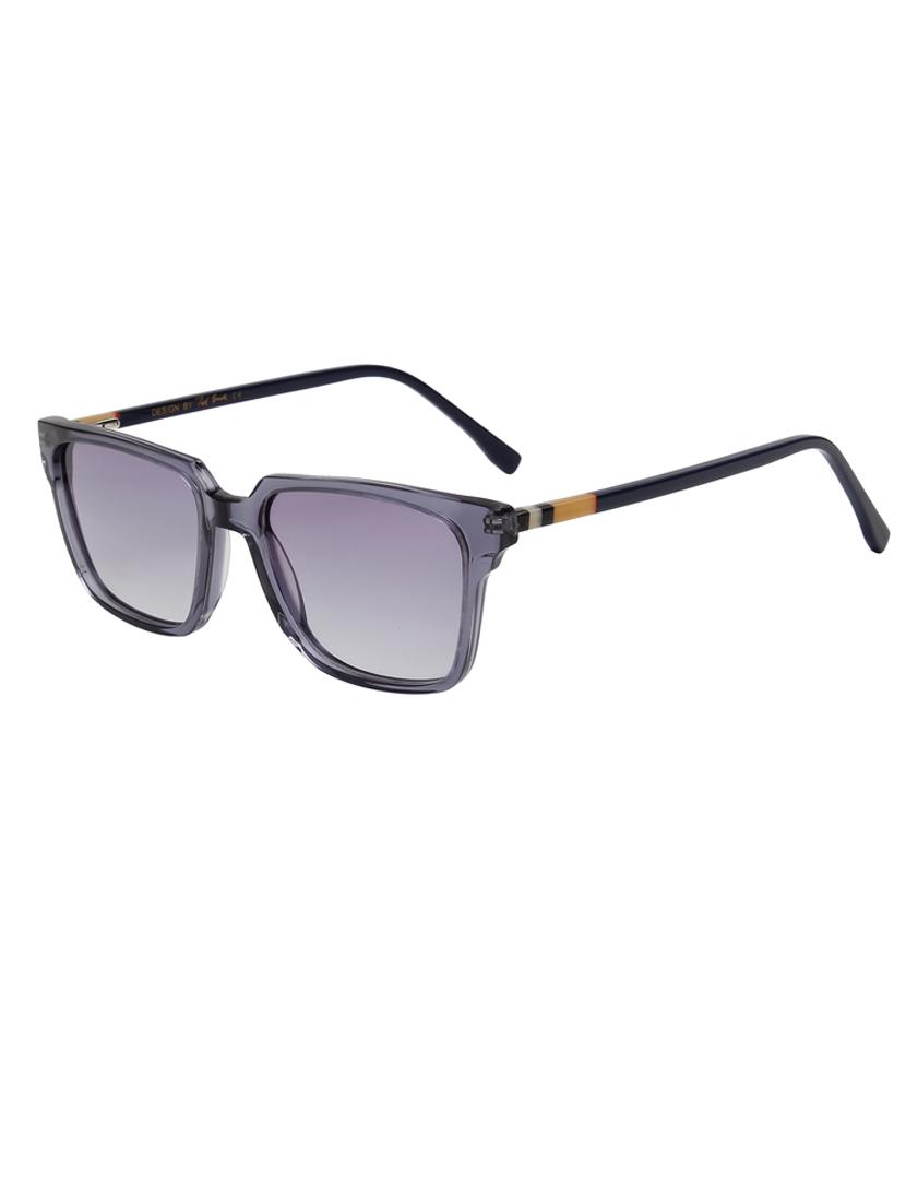 ted-smith unisex grey graded premium italian acetate sunglasses with polarized lenses for men & women - 21711881 - Standard Image - 2