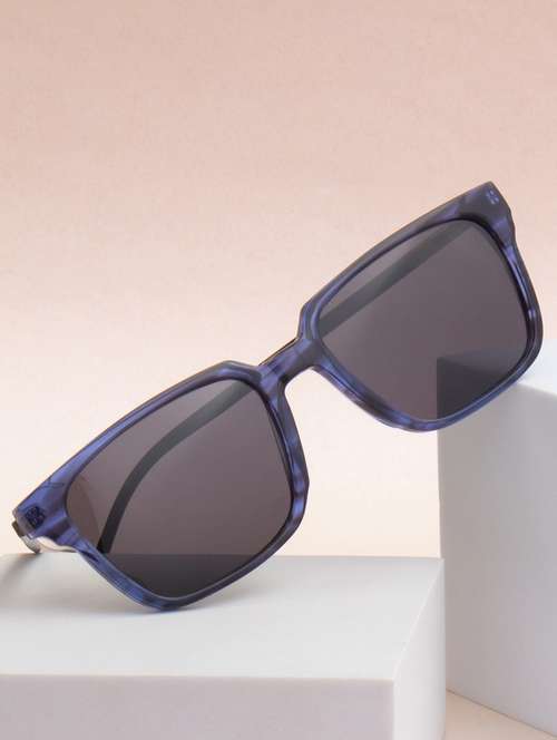 ted-smith unisex black premium italian acetate sunglasses with  polarized lenses for men & women - 21711882 -  Standard Image - 0