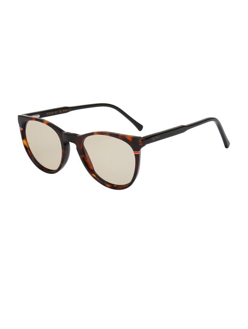 ted-smith unisex brown premium italian acetate sunglasses with polarized lenses for men & women - 21711885 - Standard Image - 2