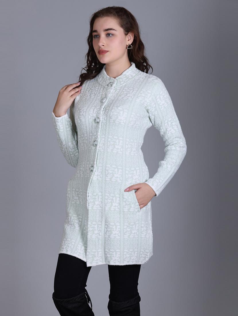 women self design long line coatigan - 21711913 - Standard Image - 2