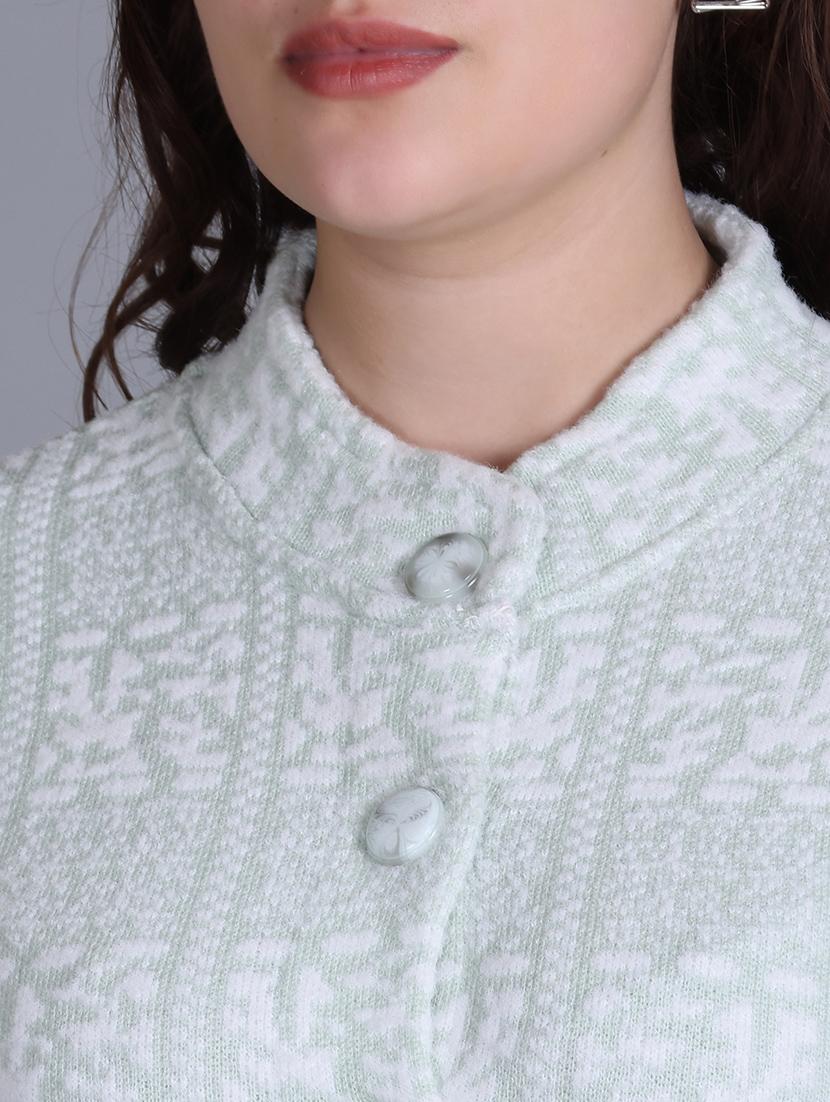 women self design long line coatigan - 21711913 - Standard Image - 7