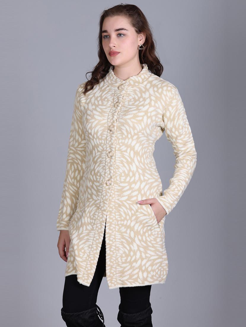 women self design long line coatigan - 21711914 - Standard Image - 2