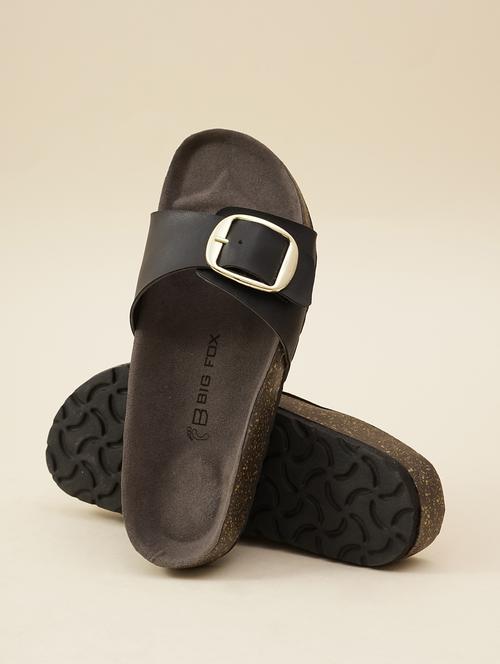 women black slip on sandal - 21711939 - Standard Image - 0