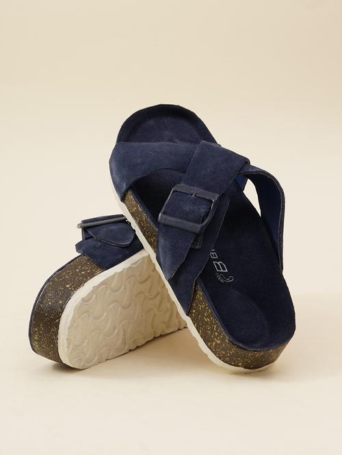 women blue slip on sandal - 21711944 -  Standard Image - 0