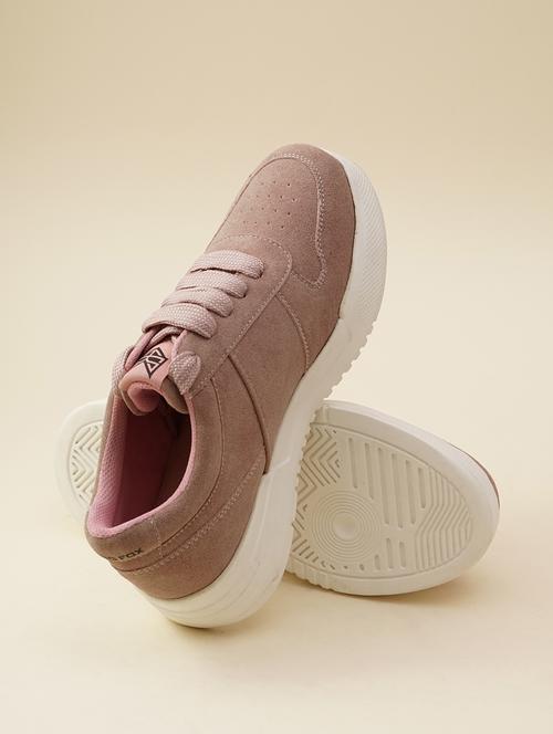 women pink lace-up sneakers - 21711954 - Standard Image - 0