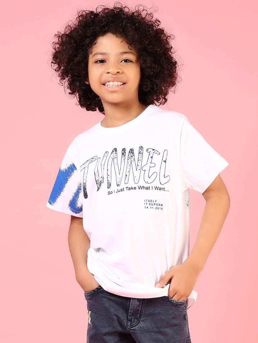 boys front & back print short sleeve t-shirt - 21712046 -  Standard Image - 2