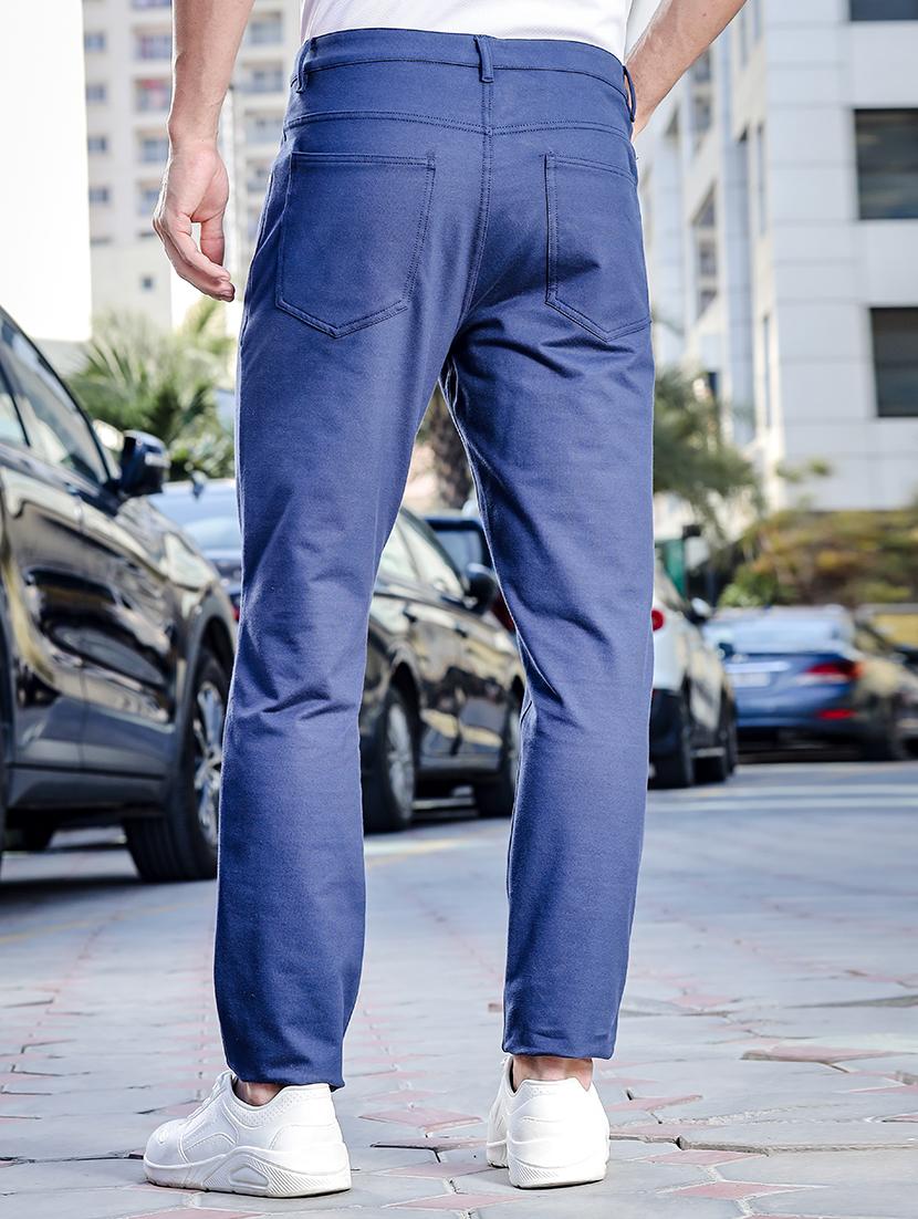 men mid rise solid chinos - 21712271 - Standard Image - 2