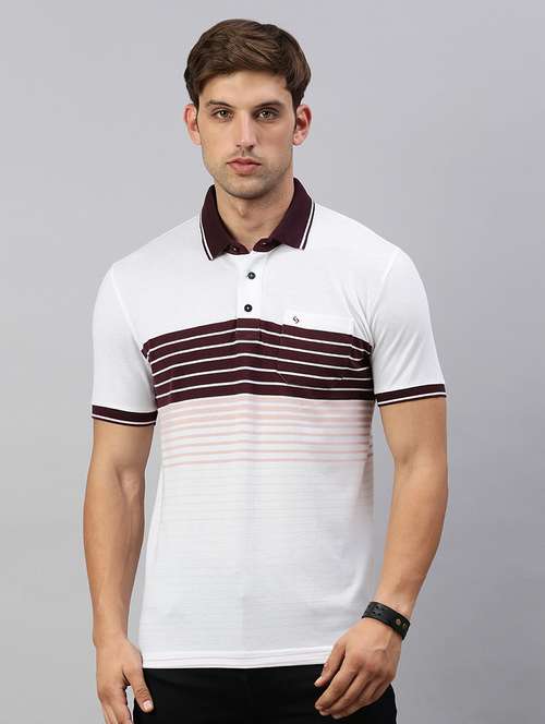 men printed short sleeves polo t t-shirt - 21712274 -  Standard Image - 0
