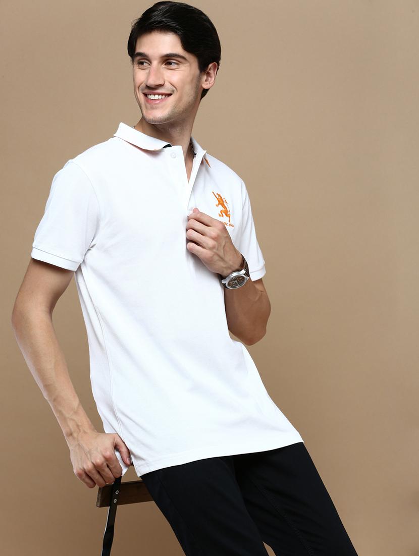 men printed short sleeves polo t-shirt - 21712293 - Standard Image - 2