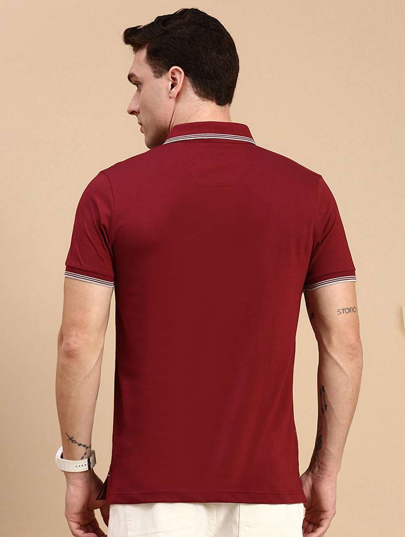 men printed short sleeves polo t-shirt - 21712303 -  Standard Image - 2