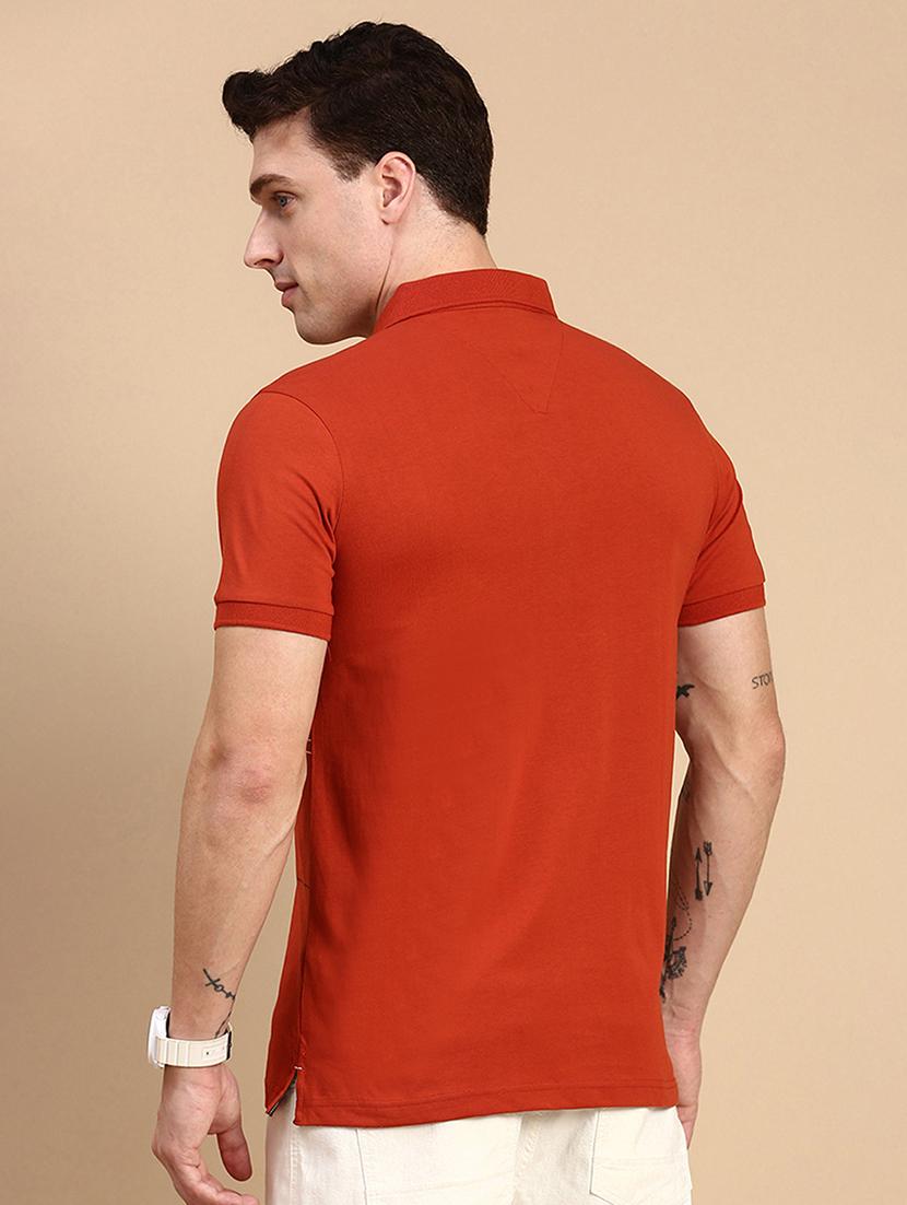 men printed short sleeves polo t-shirt - 21712309 - Standard Image - 2