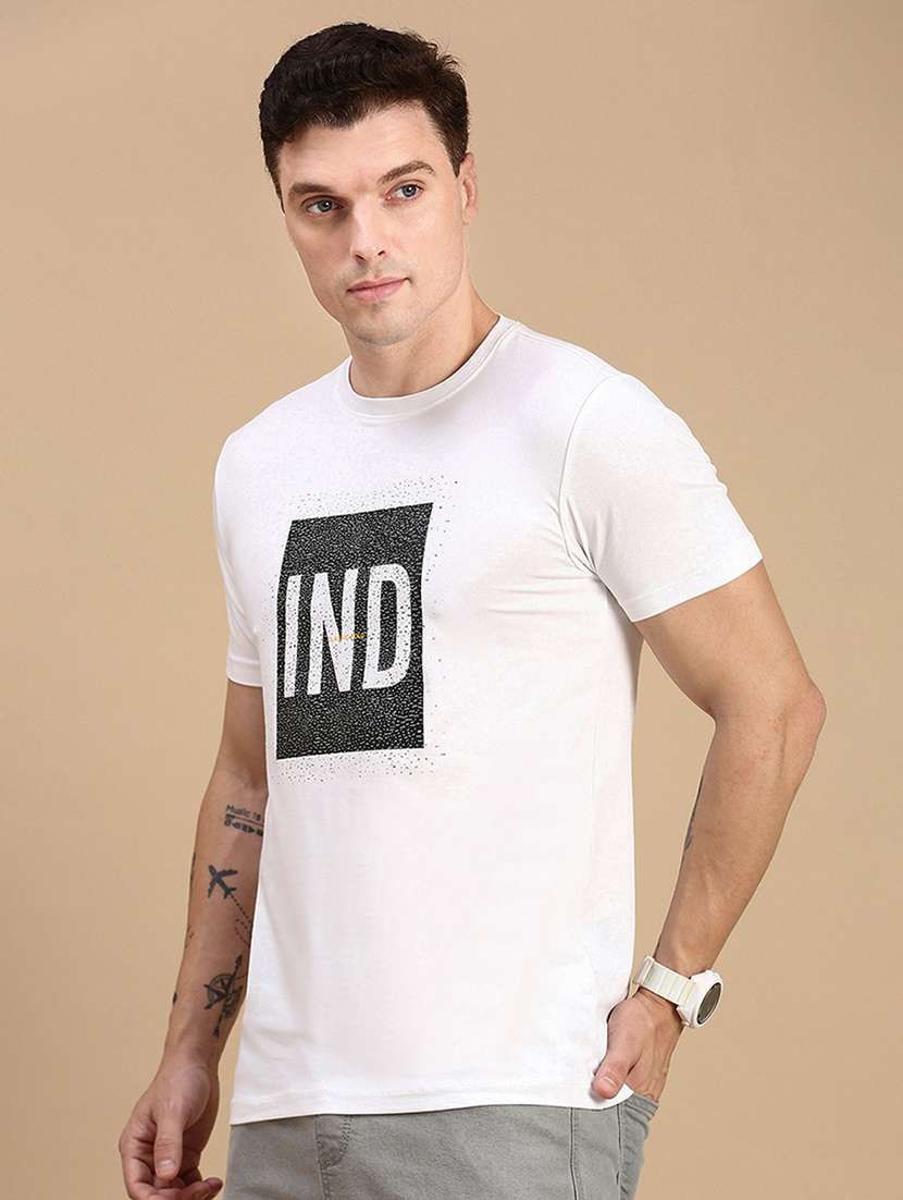 men printed short sleeves t-shirt - 21712318 -  Standard Image - 2