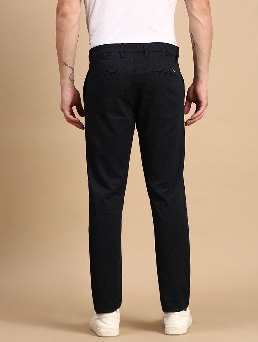 men solid mid rise chinos - 21712343 - Standard Image - 2