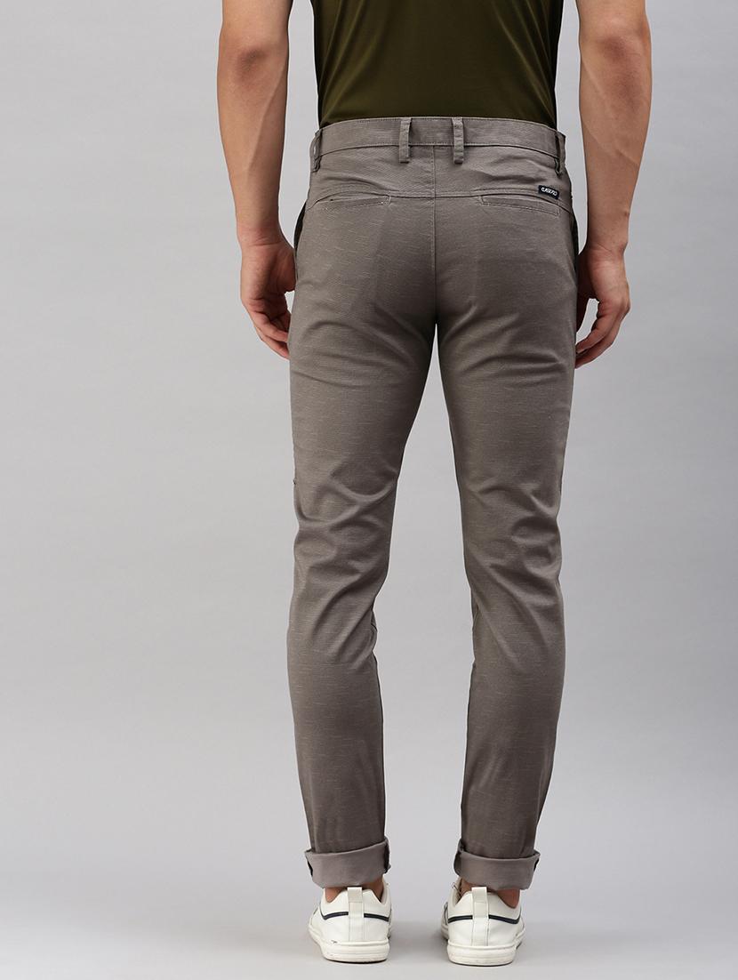 men solid mid rise chinos - 21712346 - Standard Image - 2